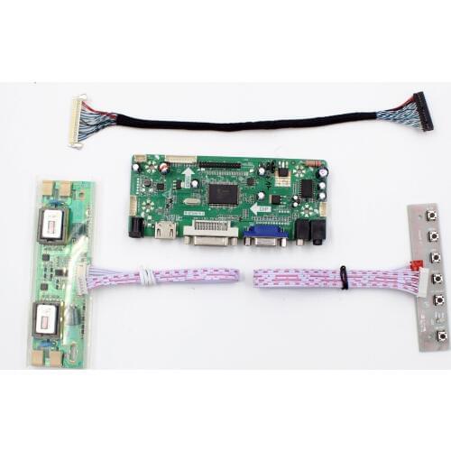VGA DVI AUDIO LCD Controller Board kit HDMI-compatible for 20.1 inch 1600X1200 M201UN04 V0 LCD panel diy repair controller kit