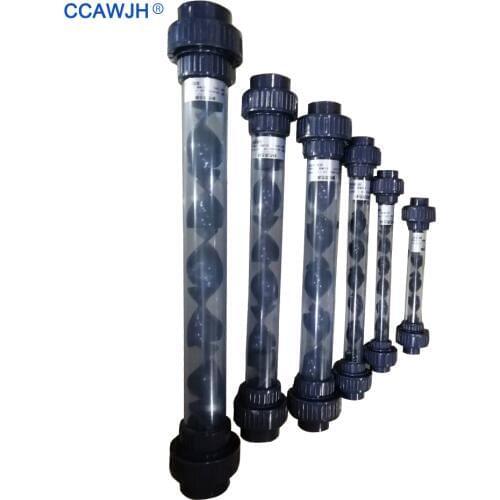 UPVC 1/2 3/4 1“ 1.25 1.5 2“ 3“ 4” High Efficiency Ozone Mixing Equipment Inline Ozone Static Mixer with Optional PVDF Venturi