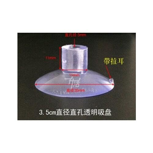 01 Home Storage & Organization Transparent sucker Wall Hooks Hanger Kitchen Bathroom &toys hanger Suction Cup hole Sucker 3.5cm