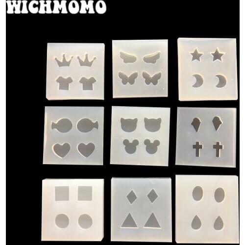 New 1PCS Crown Animal Charms Pendant Craft DIY UV Resin Liquid Silicone Molds for Earring Necklace Decorations Making Jewelry