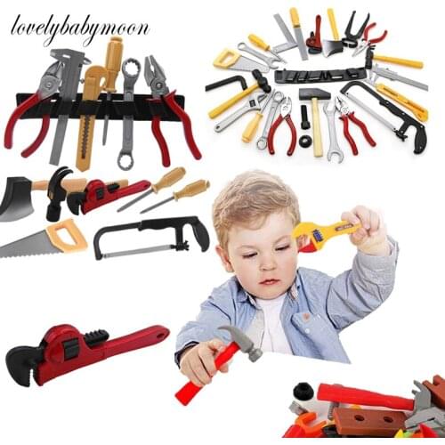 14Pcs/set Simulation Repair Drill Tools Toys For Boys Pretend Play Model DIY Tool Play House Garden Toy Kit Children Gifts