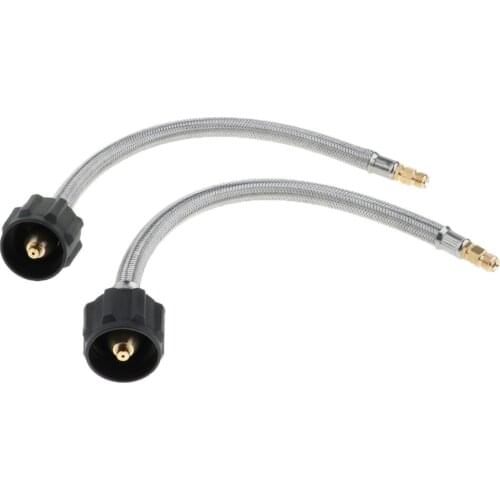 2PCS Low Pressure Propane Regulator 1/4 Inch Female With 1ft QCC1/Type1 Hose