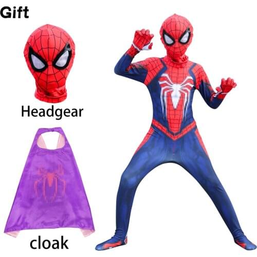3pcs/Lots Halloween Spiderboy Adult Childrens Heroes Anime Birthday Party Cosplay Costumes and Masks Dress
