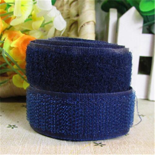 5 Yards 20mm Width Navy Sew on Hook and Loop Tape AA7319