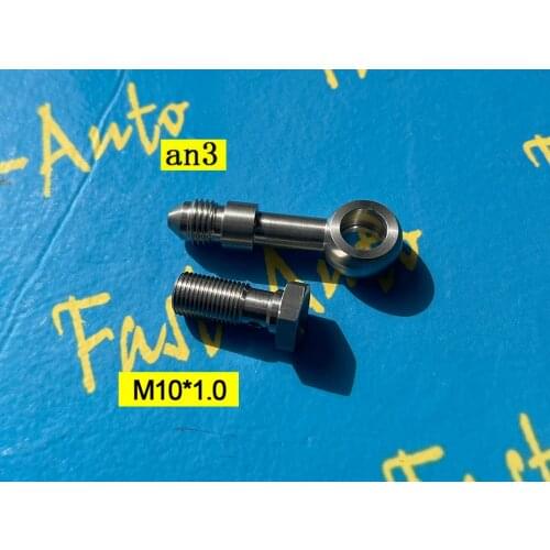 Stainless steel Banjo bolt M10 P1.5 M10 * 1.5 M10 x 1.5 Adapter to -3an an3 an-3 3/8"-24unf fuel oil hose end fitting
