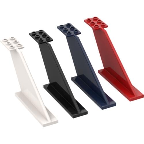 BuildMOC 87614 12 x 2 x 5 Aircraft tail 12 x 2 x 5 18988 For Building Blocks Parts DIY Educational C