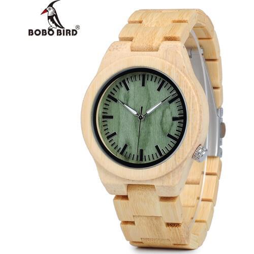 BOBO BIRD Womens Watches Ladies Bamboo Watch For Movement Quartz Wristwatches Ladies Watches For Women relogio feminino C-P12