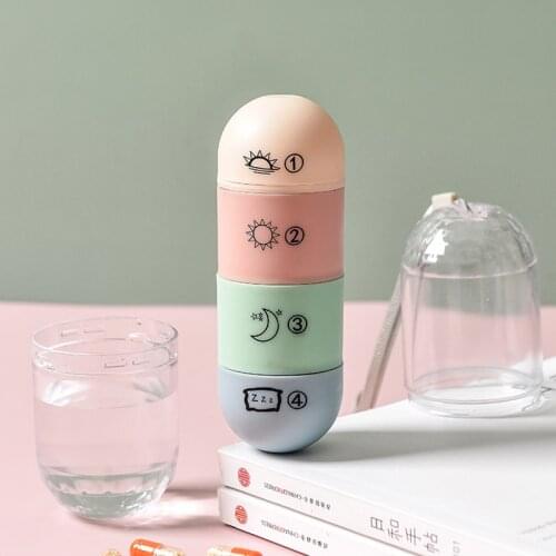 Container Case Pill Box Splitters 7 Days Weekly Tablet Pill Medicine Box Holder Storage Organizer Portable Travel Medicine Box