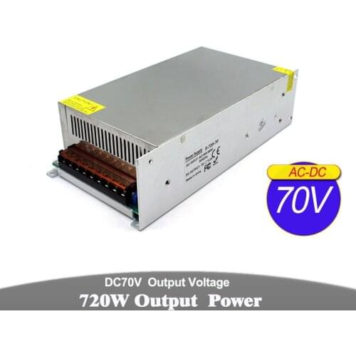 Power supply dc 70v 10.A 720w ac-dc converter Power Source driver 220V 110V AC DC70V SMPS For Lighting CNC Machinery Stepper