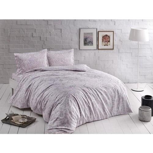 Tac Double Satin Duvet Cover Set-Castillo Lila