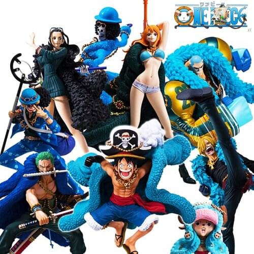 19CM Anime One Piece 20th Anniversary Edition BROOK Burukku Action Figure Model Toys Collection Figurines For Boys Gift