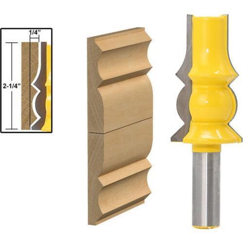 1Pcs 1/2" Shank Ceiling Lamp Post Router Bit Line knife Woodworking cutter Tenon Cutter for Woodworking Tools