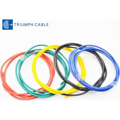 2/5M 16/18/20/22 AWG flexible Electrical Wire Copper Tinned Plating High Temperature Resistant Silicone Wire 7 Color cab
