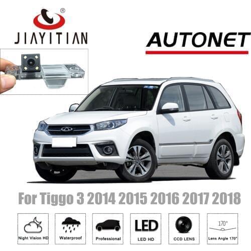 JiaYiTian Rear View Camera For Chery Tiggo 3 Tiggo3 2014 2015 2016 2017 2018 license plate Camera backup camera CCD Night Vision