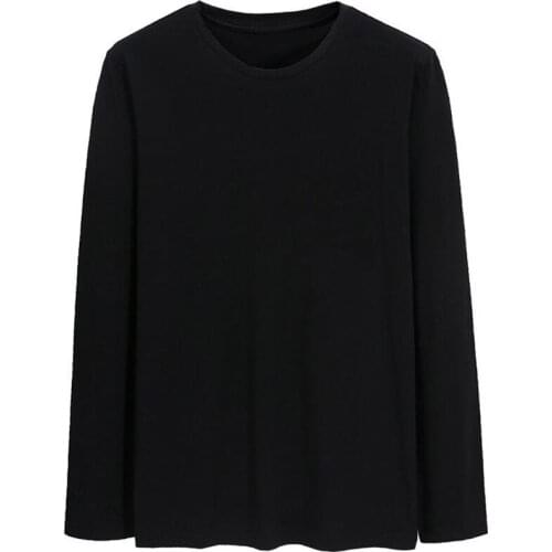 Autumn winter men long sleeve t-shirts home loose t shirt cotton plus size big 7XL 8XL 9XL 10XL 12XL tees 54 60 underwear tops