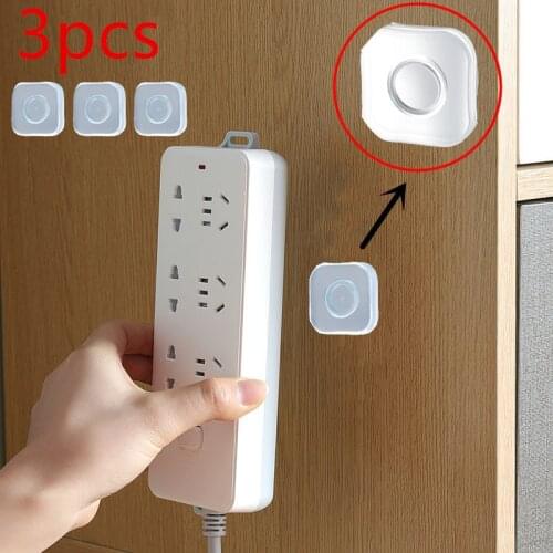 Nano Wall Hooks Stickers For Kitchen Bathroom Multifunctional Transparent Hooks Set Line Double-sided Sticker Lazy Phone Holder