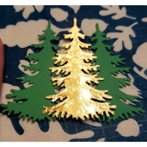 2021 new carbon steel Christmas Tree Metal Cutting Dies Cute Stencil For DIY Scrapbooking Cards Decorative