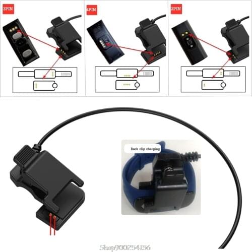 New TW64 68 For Smart Watch Universal USB Charging Cable Charger Clip 2-pin-3mm or 4mm 3-pin-6mm 4-pin-7.6mm D18 20 Dropship