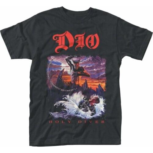 Dio Ronnie James Dio Holy Diver Rock Official T-Shirt Funny Cotton Tee Gift Men