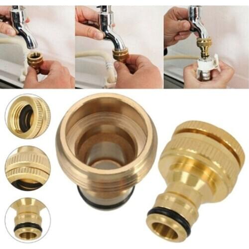 All-copper basin connection basin faucet car wash water pipe washing machine copper connection conversion interface accessories
