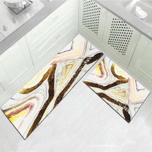 Anti-slip Kitchen Mat Modern Bath Carpet Entrance Doormat Tapete Absorbent Rugs for Bedroom Prayer Pad