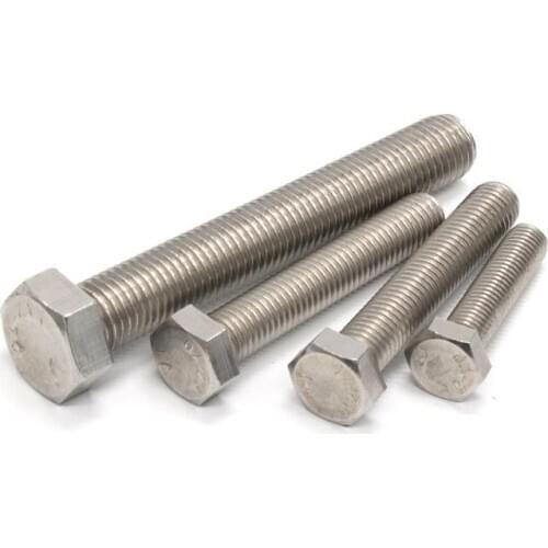 M5 Pitch 0.8mm Length 8/10/12/14/16/18/20/25/30mm 304 Stainless Steel A2-70 Outer Hex Screws Hexagonal Bolts DIN933