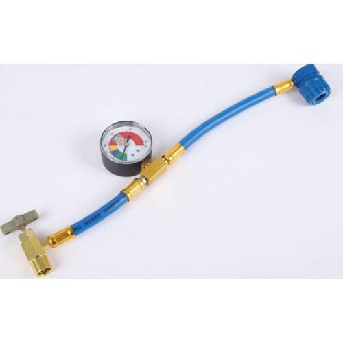 R-134a R-134 M14 OR 1/2" ACME ASURING Refrigerant Hose Can Tap TAPPER + Gauge GBM2CS
