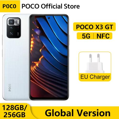 In Stock Global Version POCO X3 GT 5G Smartphone 8GB 128GB/256GB Dimensity 1100 NFC 6.6"DotDisplay 64MP Camera 67W 5000mAh