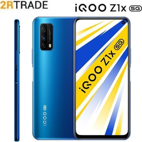 Vivo iQOO Z1x 5G Smartphone 6.57 INCH 120Hz Refresh rate Snapdragon 765G 33W Charging 5000 mAh 48 MP Android 10 Mobile Phone
