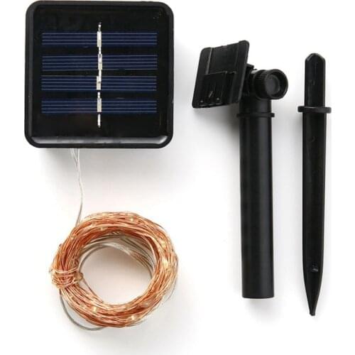 LED Outdoor Solar Lamp String Lights Fairy Holiday Christmas Party Garland Solar Garden Waterproof Outdoor LED Tree Light 5z