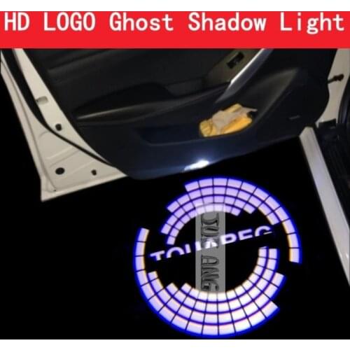 2pcs Logo Apply Touareg 2011-2021 LED Car Door Light Projector Ghost Shadow Light Welcome Light Courtesy Light Atmosphere Light