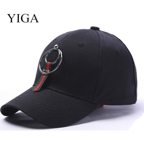 YIGA 2018 Hat fashion Rings Cap Trend Double loop Ribbon Baseball cap Couple Outdoor Leisure for Man Women wholesale