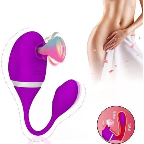 USB Charging 10 Frequency Vibration G-spot Sucking Vibration Clitoral Stimulation Masturbation Massager Feminine Products