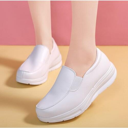 2020 autumn and winter ladies white shoes casual fashion sneakers solid color shoes