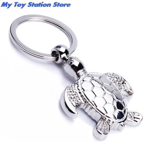 1Pcs Toy Keychain Gift For Men Women Classic 3D Pendant Key Chain Creative Cute Sea Turtle Keyring