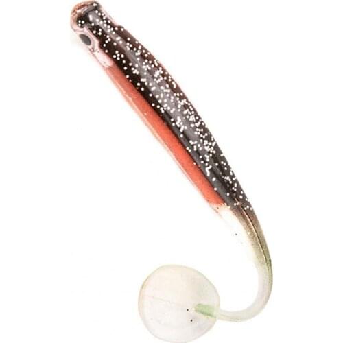 10Pcs 10cm Fishing Lure Fishing Soft Baits Flash T-Type Tail PVC Bionic Soft Lure Bait Saltwater Freshwater Fishing Accessories