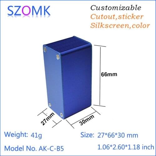 10 Pcs/lot Aluminum Junction Box Housing Electronics Design Case Box Which In Black Color Fit Pcb Size 20x40mm