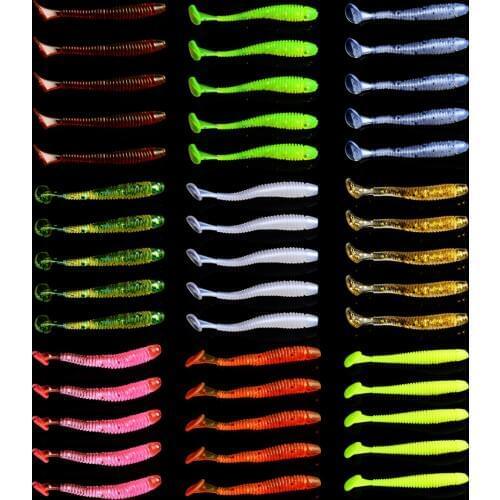 10pcs/lot Wobblers Soft Bait Saturn Worm 0.6g 4.5cm Swimbaits Silicone Soft Lure Carp Artificial Soft Lures for Fishing Peche