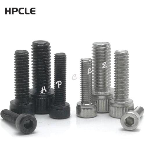 1000PCS DIN912 M3*4 3*5 3X4 3X5 304 A2 Stainless Steel or Black grade 12.9 Hexagon Hex Socket Cap Head Bolt Screw