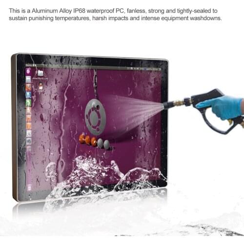 2019 IP65 IP66 IP69K 19 inch touch screen with pc industrial waterproof computer Intel 3855U 1.6GHz capacitance