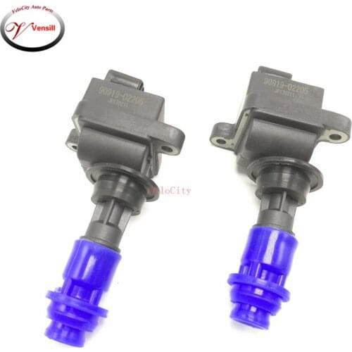 2 PCS Ignition Coils Part No# 90919-02205 9091902205 Fits 1992-1996 Mark 2 1991-2000 Soarer 1993-1998 Supra 3.0L