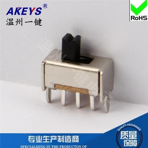 20 Pcs Various height 2-speed toggle switch 2 fixed foot distance 2.0 three-legged vertical SS-12D07 (1P2T)