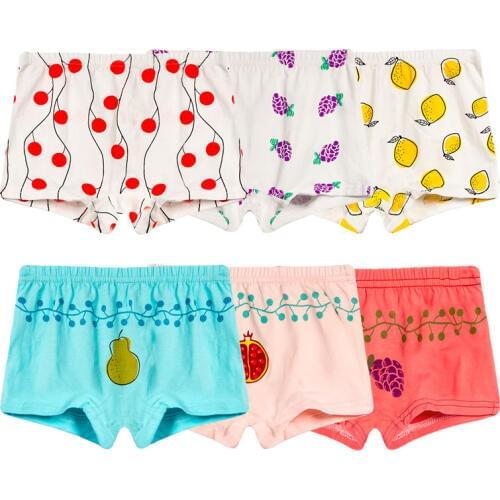 3PCS/Lot Baby Girl Boy Cotton Underwear Summer Fruit Printing Shorts New born PP Pantie for 0-24M