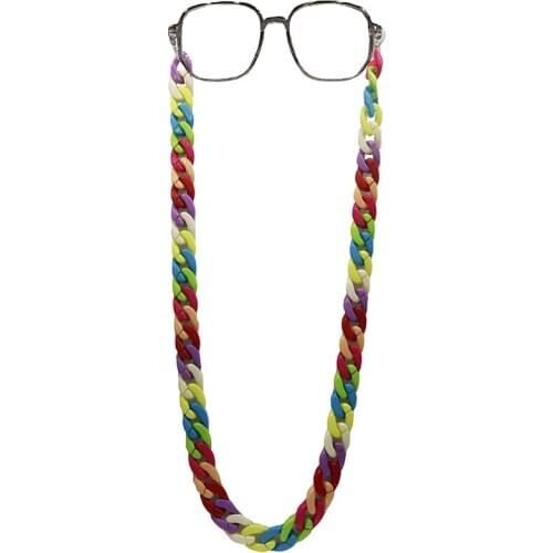 Acrylic Sunglasses Chain Mask hanging chain Women Man Reading Glasses Hanging Neck Chain Largand Glasses Chain Eyeglasses Strap