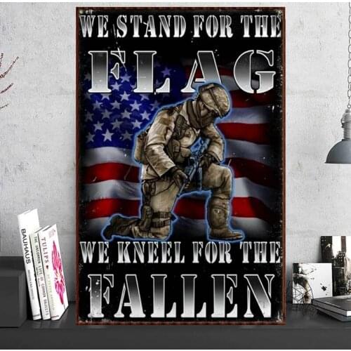 5D DIY Diamond Painting Army American Flag Full Drill Cross Stitch Kits Pictures Of Rhinestones Embroidery Mosaic Home Decor