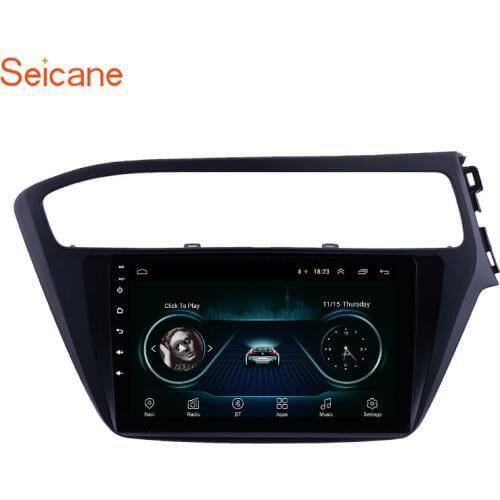 Seicane 9 inch Android 9.1 Car Multimedia Player GPS Navigation for 2018 2019 Hyundai i20 Right Hand Drive support DVR OBD
