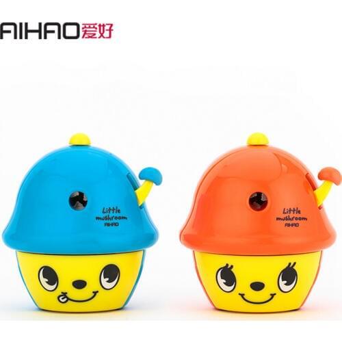 Kawaii Pencil Sharpener Cute Hand Crank manual pencil sharpener Kids Stationery office & school office accessories 2Pcs