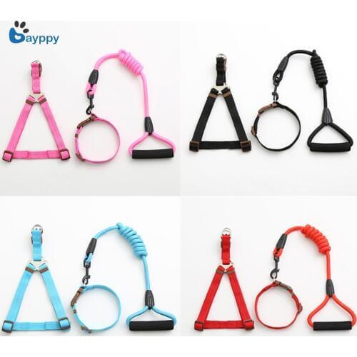 New Puppy Dog Cat Pet Harness Collar and Leash Set Breathable and Comfortable Puppy Vest Harness For Small Medium Dog 10 Colors