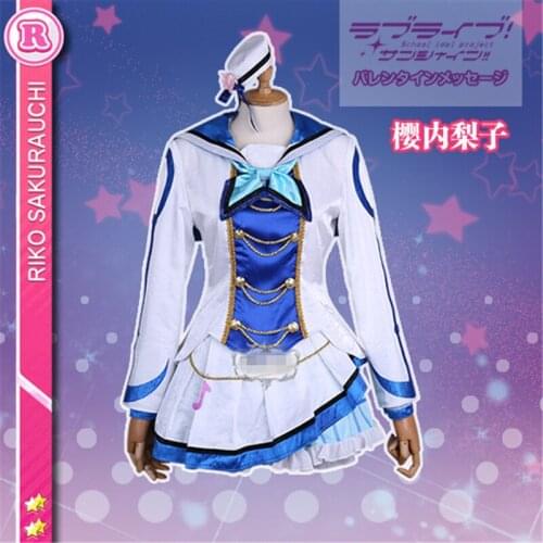 Love Live Sunshine!! Aqours OP2 All Member Mari Chika Riko Ruby Kanan Dia Watanabe Yoshiko Cosplay Costume Women Dress Costume