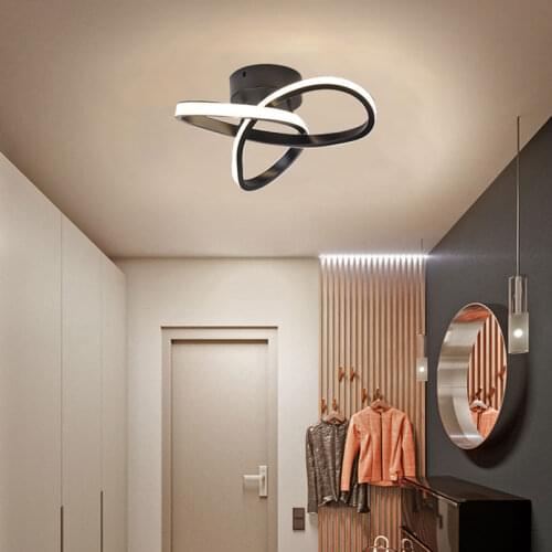 Small Modern Chandelier Light Home 110v 220v Chandelier Lamp For Living Room Bedroom Dining Room Aisle Corridor Lamp Black Frame